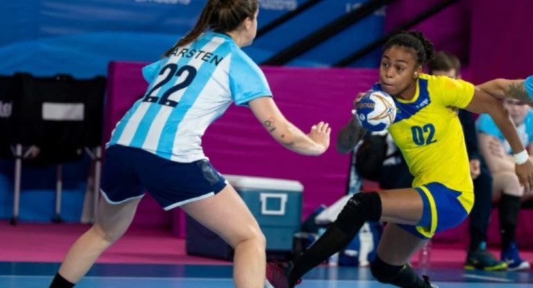 Juegos Panamericanos Lima 2019: Handball, Elke Karsten, Bruna De Paula Crédito: Prensa Lima 2019