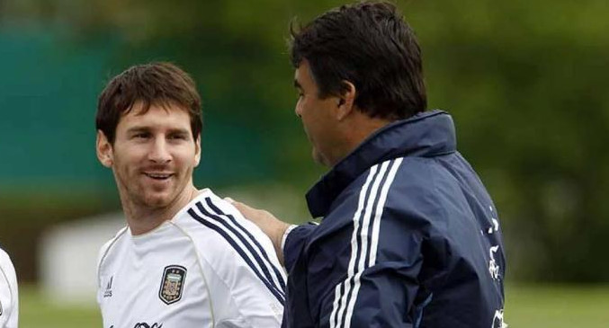 Tata Brown y Lionel Messi