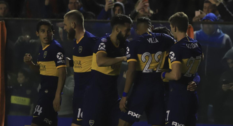 Festejo de Boca ante Aldosivi por Superliga, AGENCIA NA