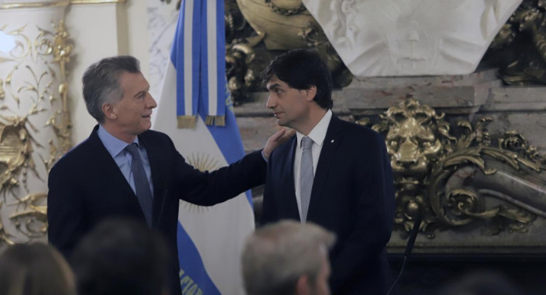 El Presidente Mauricio Macri y el Ministro de Hacienda Hernan Lacunza, NA
