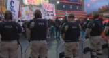 Corte en el Puente Pueyrredón de trabajadores despedidos, Canal 26