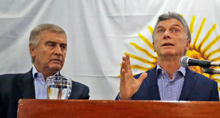 Mauricio Macri y Oscar Aguad, política
