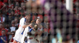 Festejo del Crystal Palace ante el Manchester United, REUTERS