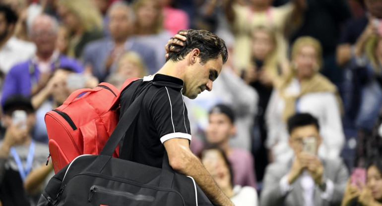Derrota de Roger Federer en el US Open, REUTERS