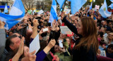 María Eugenia Vidal en Morón durante la marcha a su favot