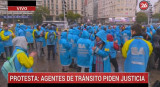 Protesta de agente de tránsito, CANAL 26