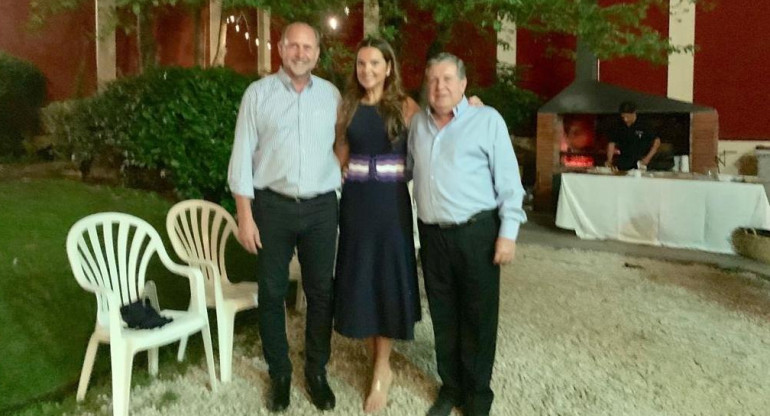 Omar Perotti, Virginia Tola y Ramón Puerta en Madrid