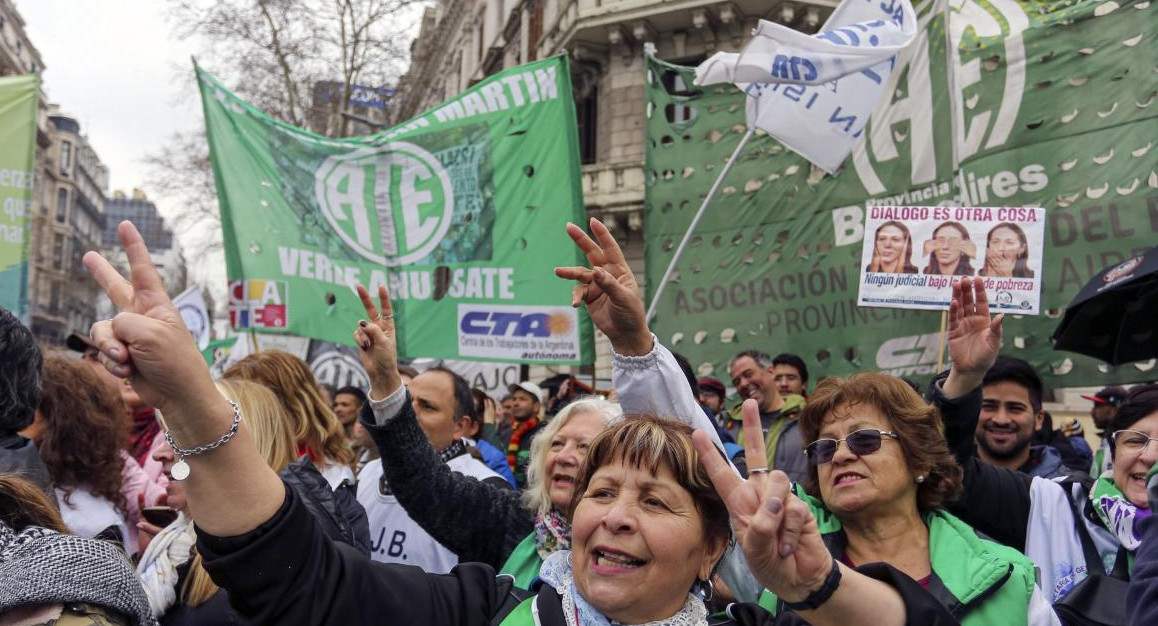 Paro y marcha de ATE, NA