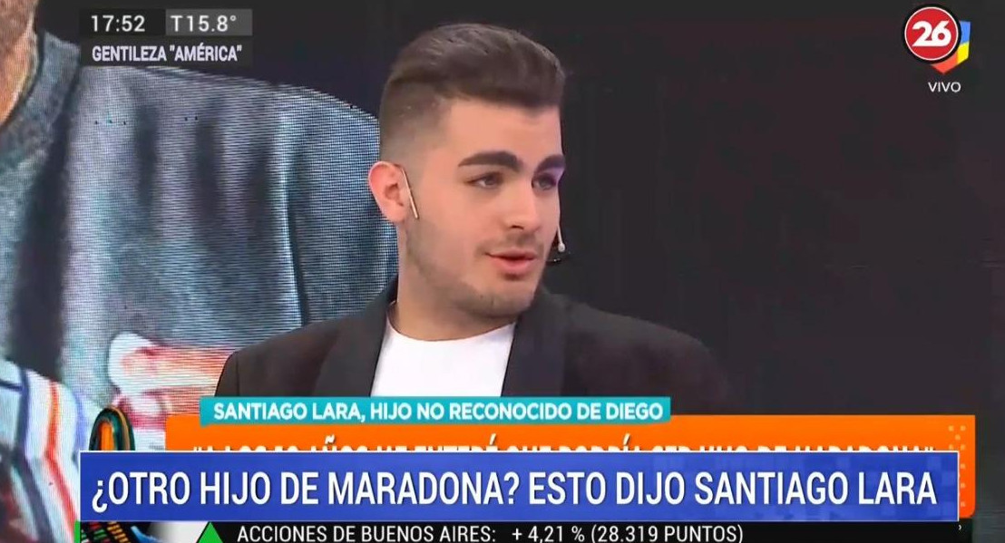 Santiago Lara, supuesto hijo no reconocido de Diego Maradona: "Me quedé en shock"