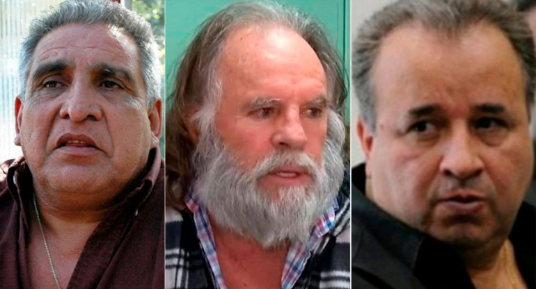 Pata Medina, Caballo Suárez y Marcelo Balcedo, sindicalistas detenidos