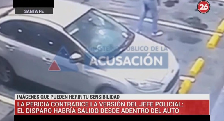 Ataque a jefe policial, pericias, Canal 26