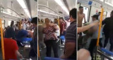 Pelea a golpes en el tren Roca