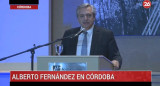 Alberto Fernández en Córdoba, Fundación Mediterránea, CANAL 26