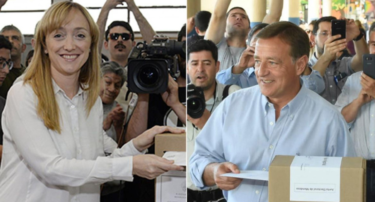 Elecciones en Mendoza, principales candidatos, Suárez y Anabel Fernández Sagasti.
