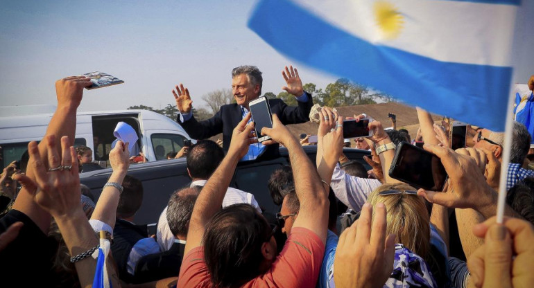 Mauricio Macri en Junín, NA