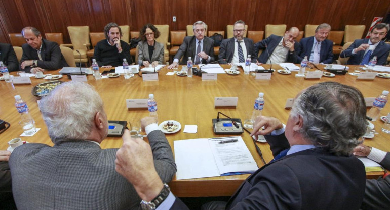 El candidato a presidente del Frente de Todos, Alberto Fernández, se reunió con la cupula de la Union Industrial Argentina (UIA), NA	