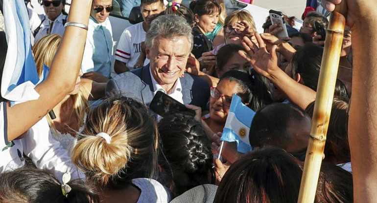 Mauricio Macri en Salta, marcha del "Sí, se puede", NA