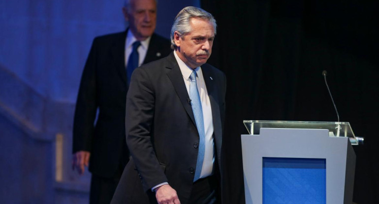 Alberto Fernández en el debate de candidatos a presidente 2019, REUTERS	