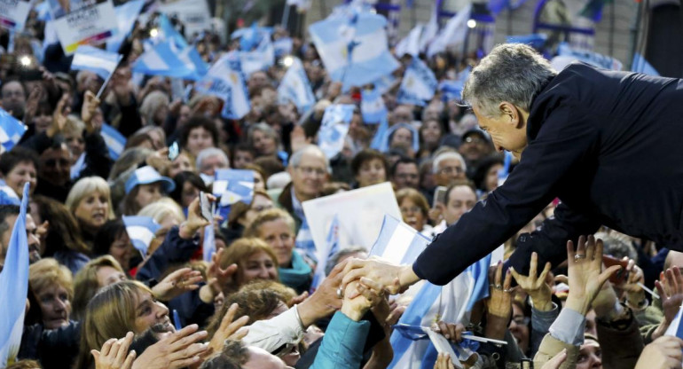 Mauricio Macri en la marcha del Sí, se puede en Pergamino, NA
