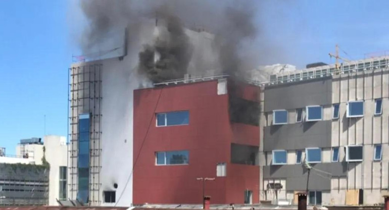 Incendio en el Hospital Italiano de Almagro, Gentileza Nicolás Molho