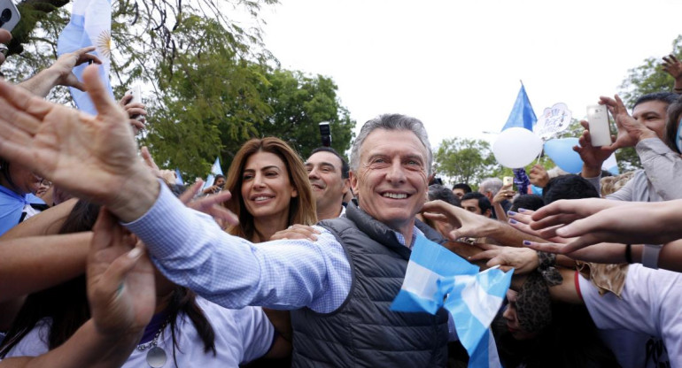 Mauricio Macri en Corrientes, marcha del "Sí, se puede", NA
