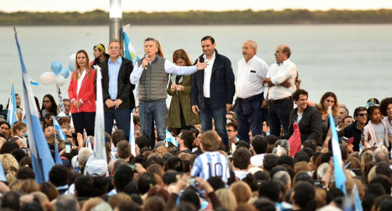 Mauricio Macri en Corrientes, "Sí, se puede", NA