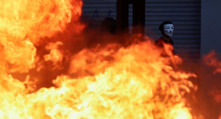 Violentas protestas en Santiago de Chile, REUTERS	