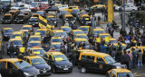 Protestas de taxistas en la Ciudad