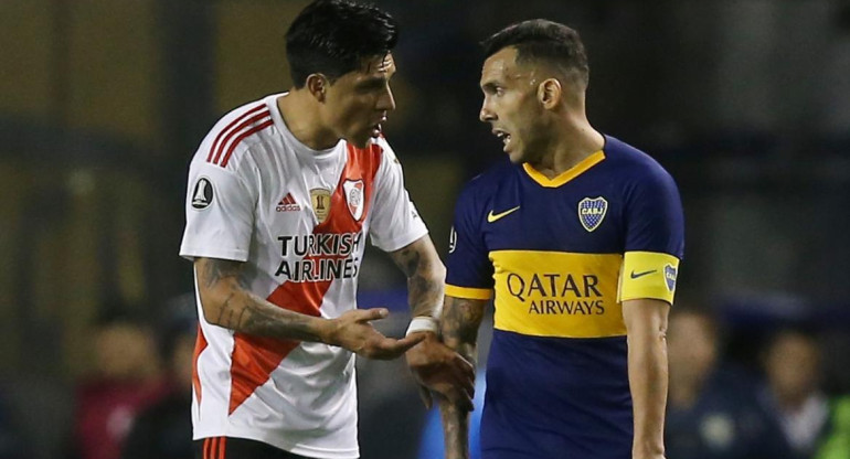 Superclásico, Copa Libertadores, Boca vs. River, Enzo Pérez, Carlos Tevez, REUTERS