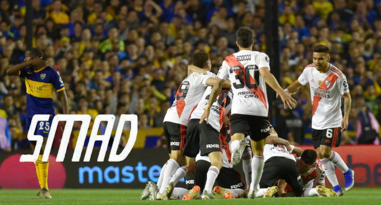 Festejo de River ante Boca por Copa Libertadores - Rating SMAD
