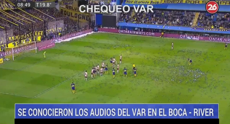 Boca vs River, audios del VAR