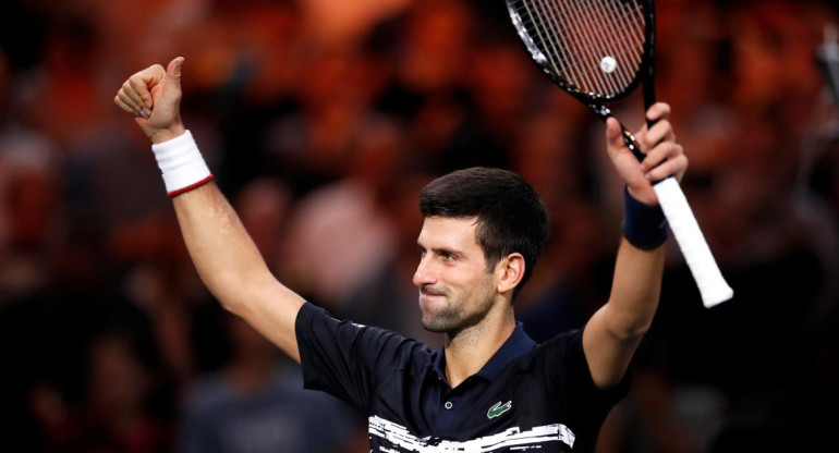 Triunfo de Novak Djokovic en el Masters 1000 de Paris, REUTERS