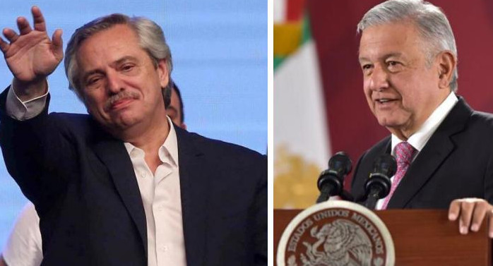 Alberto Fernández y López Obrador