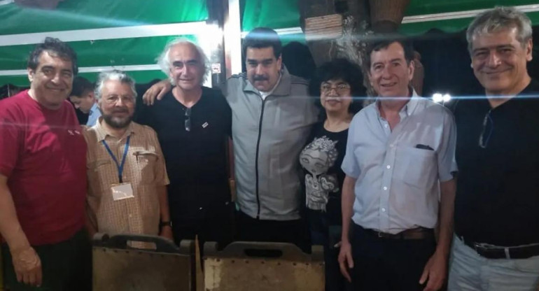 Nicolás Maduro se reunió con sindicalistas argentinos en Cuba