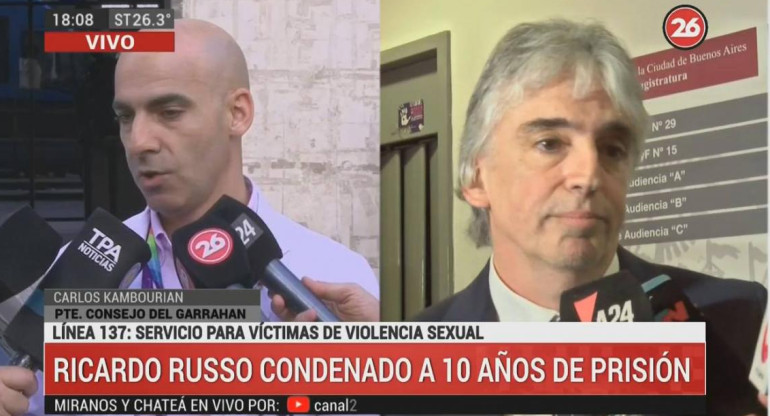 Carlos Kambourian, presidente del Consejo del Garrahan, tras condena a Ricardo Russo