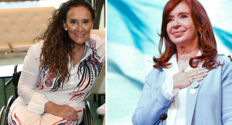 Gabriela Michetti y Cristina Fernández de Kirchner, NA