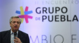 Alberto Fernández en Grupo Puebla, REUTERS