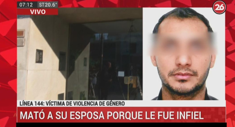 Femicidio en Vélez Sarfield, móvil Canal 26