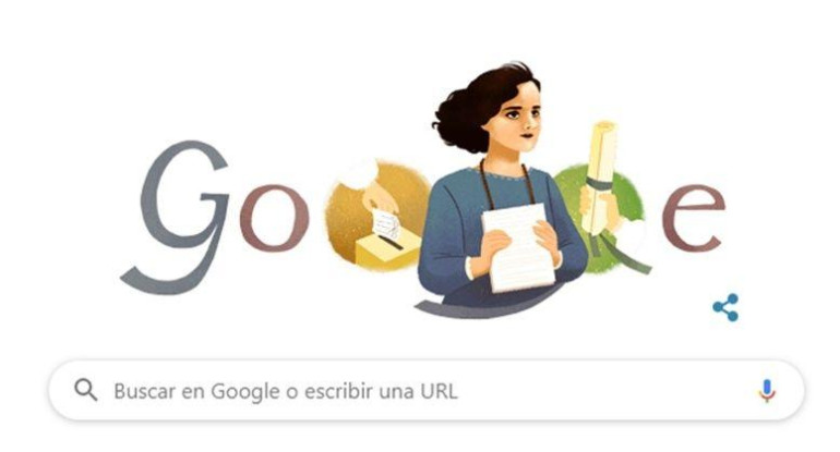 Google Doodle celebra a Matilde Hidalgo de Procel, pionera de los derechos de las mujeres