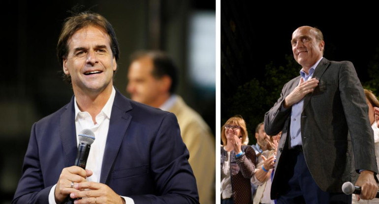 Luis Lacalle Pou y Daniel Martínez Elecciones en Uruguay, REUTERS	