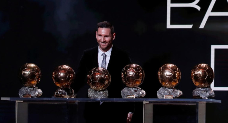 Lionel Messi ganó su sexto Balón de Oro, Balloon DOr, REUTERS