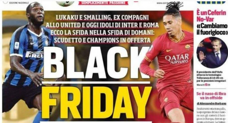 "Black Friday", el título de la tapa de un diario italiano que despertó críticas por racismo