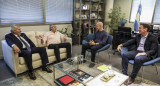 Alberto Fernández junto a Diego Santilli y Horacio Rodríguez Larreta, AGENCIA NA