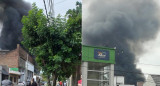 Incendio en maderera de Avellaneda