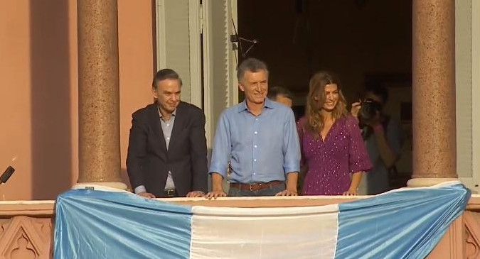 Despedida de Macri ante sus votantes, foto captura YouTube