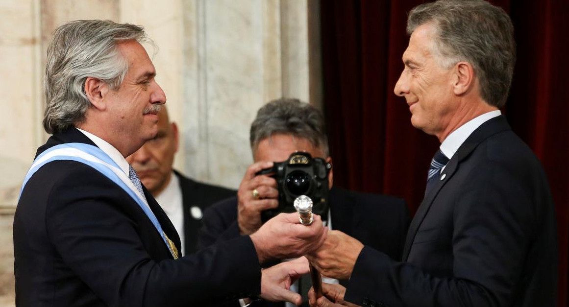 Alberto Fernández y Mauricio Macri, jura como presidente, REUTERS