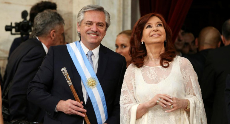 Alberto Fernández y Cristina Kirchner, jura como presidente, REUTERS