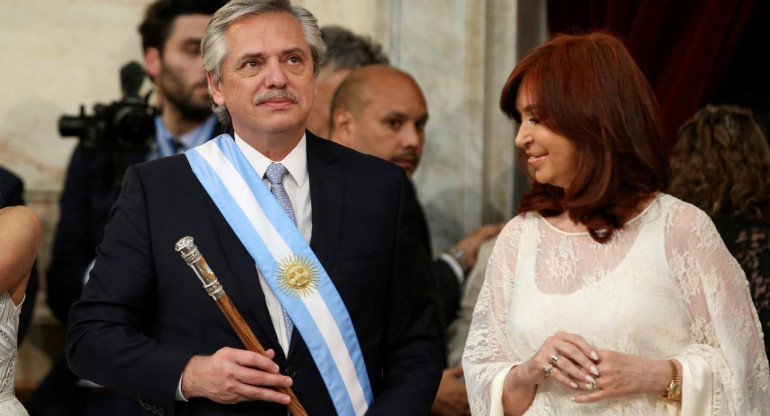 Alberto Fernández y Cristina Kirchner, jura como presidente, REUTERS