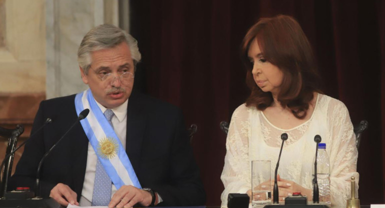 Alberto Fernández en asunción presidencial, AGENCIA NA