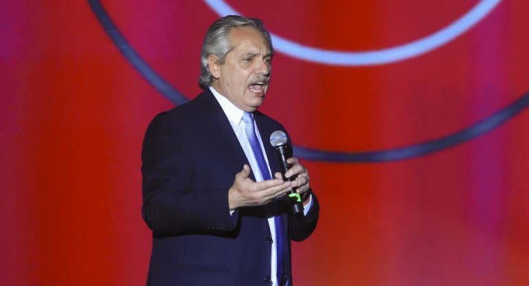 Discurso de Alberto Fernández en Plaza de Mayo, asunción presidencial, NA